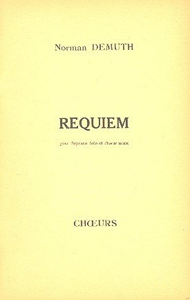 Requiem pour soprano solo et choeur mixte partition choeur