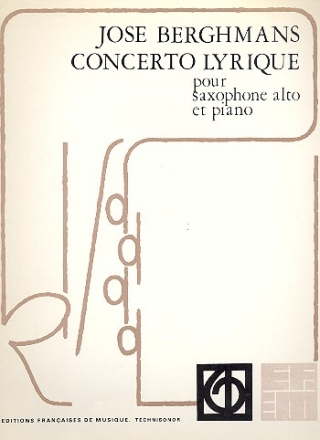 Concerto lyrique pour saxophone alto et piano