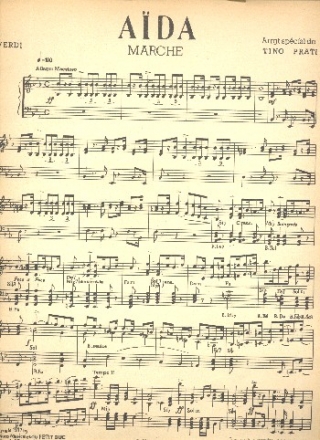 Aida - Marche pour accordon (piano)