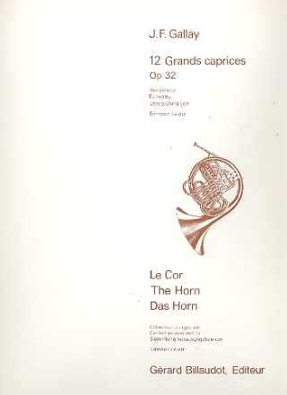 12 grands caprices op.32 pour cor