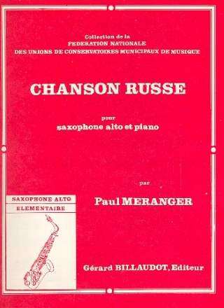 Chanson russe pour saxophone alto et piano