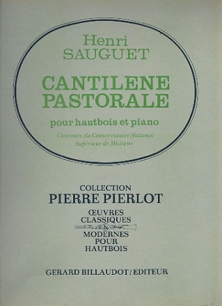 Cantilene pastorale pour hautbois et piano
