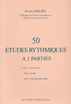 50 tudes rhythmiques  2 parties vol.1