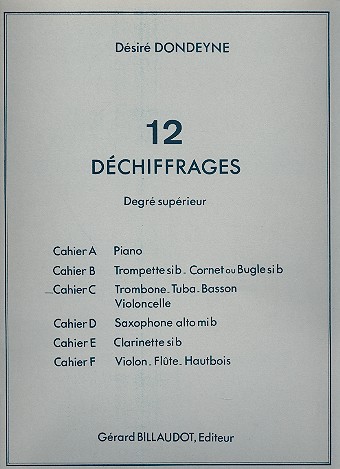 12 Dchiffrages degr superieur vol.c - pour trombone (tuba/basson/violoncelle)7