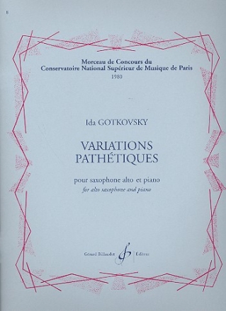 Variations pathtiques pour saxophone alto et piano