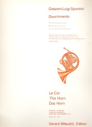 Divertimento pour cor et harpe (piano) parties