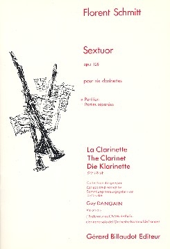 Sextuor op.128 pour 6 clarinettes (EsBBAltBGB) partition de poche