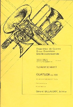 Quatuor op.109 pour 3 trombones et tuba partition de poche