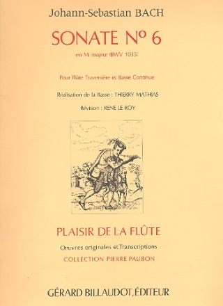 Sonate mi majeur no.6 BWV1035 pour flute et piano