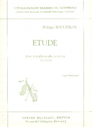 tude pour saxophone et piano