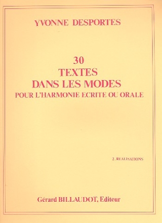 30 Textes dans les modes r�alisations