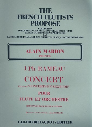 Concert  pour flute et orchestre pour flute et piano