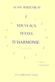 Nouveaux textes d'harmonie vol.1 textes (vocaux, instrumentaux)