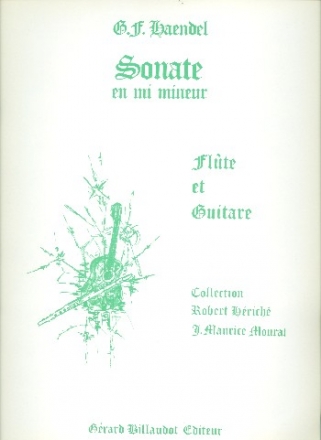 Sonate mi mineur pour fl�te et guitare partition et partie de fl�te