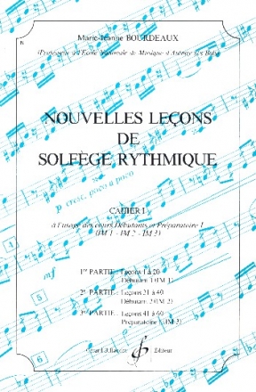 Nouvelles lecons de solfge rythmique vol.1