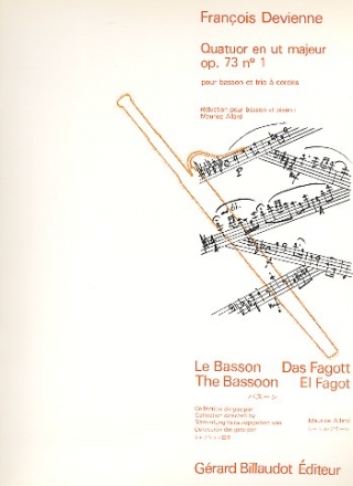 Quatuor en ut majeur op.73,1 pour basson, violon, alto et violoncelle pour basson et piano