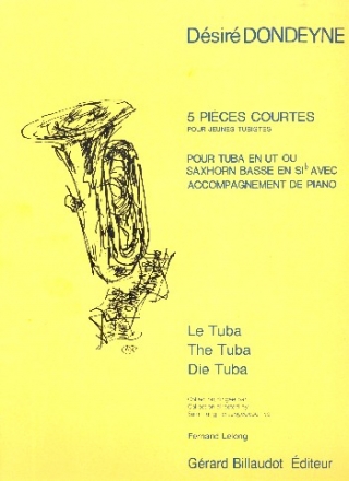 5 Pices courtes pour jeunes tubistes pour tuba et piano