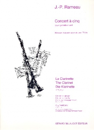 Concert � cinq pour fl�te, hautbois, clarinette, basson et cor partition et parties