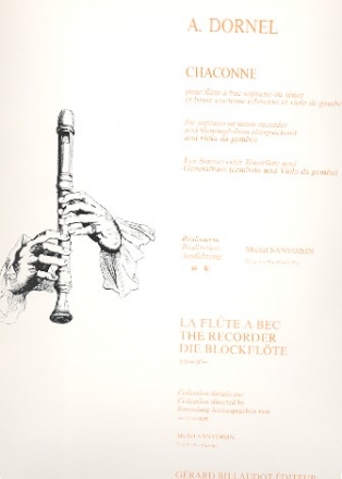 Chaconne pour flute � bec soprano ou t�nor et bc