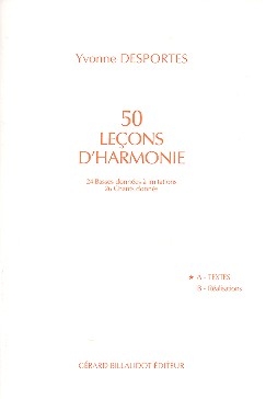 50 lecons d'harmonie vol.A textes