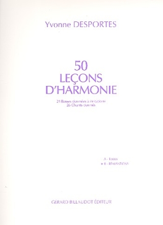 50 lecons d'harmonie vol.B r�alisations