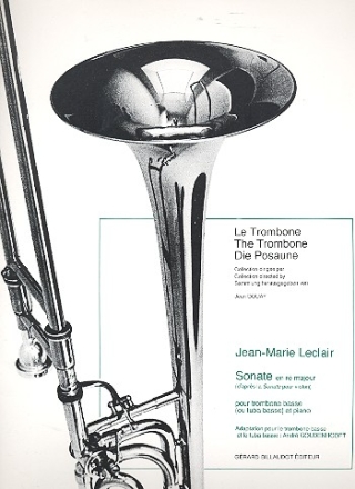 Sonate r� majeur d'apr�s la sonate pour violon pour trombone basse ou tuba et piano