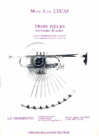 3 pi�ces en forme de suite pour 3 trompettes en ut ou sib partition et parties