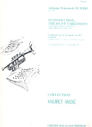 Introduction, thème et variations op.102 pour trompette et piano