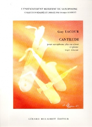 Cantilude pour saxophone Mi b (alto ou tnor) et piano