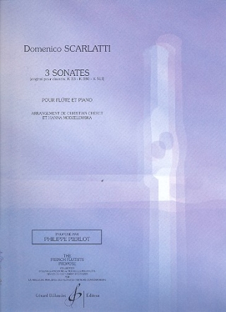 3 Sonates (K33,K380 et K513) pour flute et piano