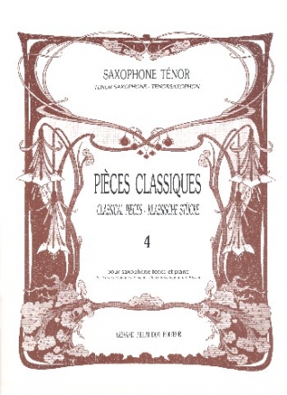 Pi�ces classiques vol.4 pour saxophone t�nor et piano