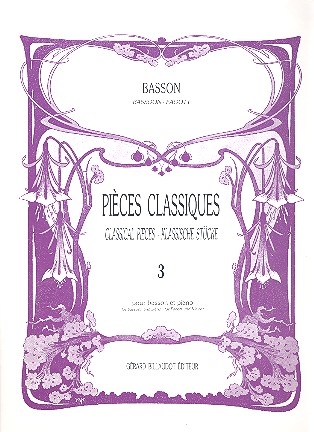 Pi�ces classiques vol.3 pour basson et piano