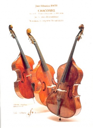 Chaconne BWV1004 pour 4 contrebasses partition et parties