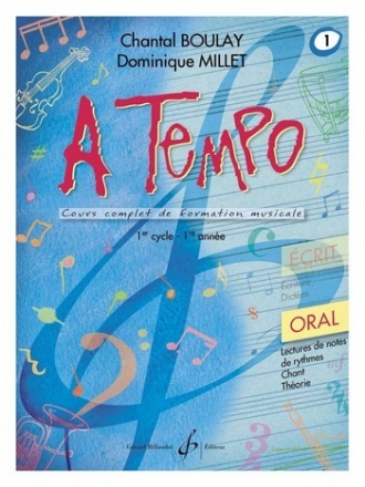 A TEMPO - PARTIE ORALE - VOLUME 1 LECTURE CHANTE /FORMATION DE LA VOIX