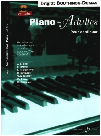 Piano-Adultes pour continuer vol.2 (+CD) pour piano