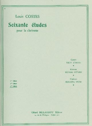 60 �tudes vol.3 (no.41-60) pour clarinette