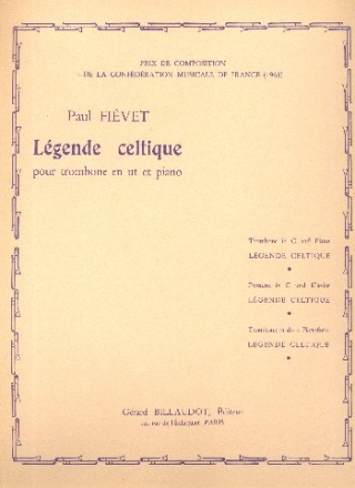 L�gende celtique pour trombone en ut et piano