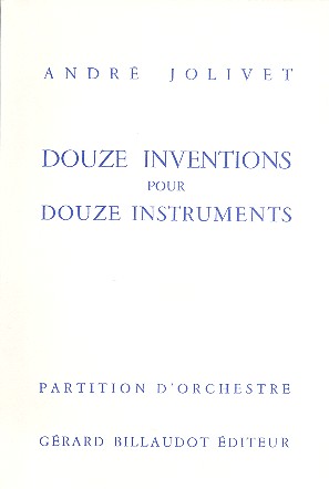 12 Inventions  pour 12 instruments partition