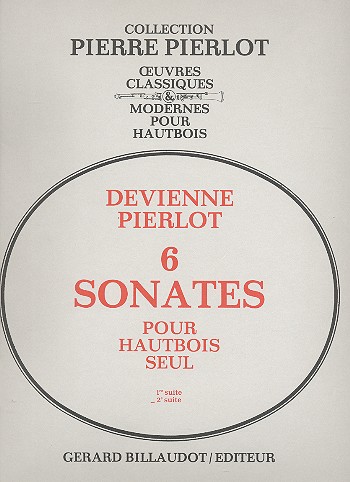 6 Sonate vol.2 (nos.4-6) pour hautbois