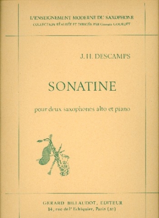 Sonatine pour 2 saxophones et piano partition et parties