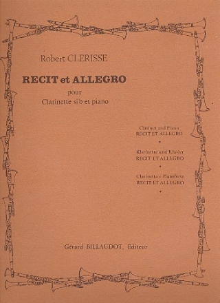 Recit et Allegro pour clarinette et piano