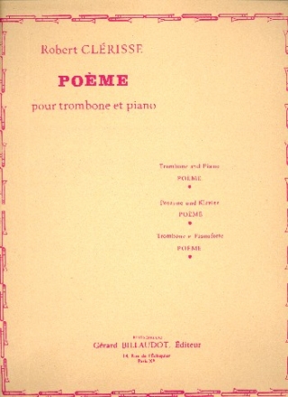 Pome pour trombone et piano