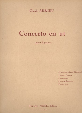 Concerto ut majeur pour 2 pianos partition