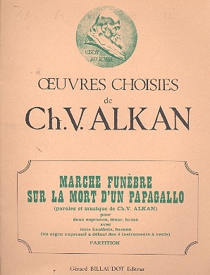 Marche fun�bre sur la mort d'un papagallo pour 4 voix (SSTB), 3 hautbois et basson (orgue) partition