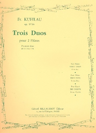 Grand duo en fa majeur op.57bis,1 pour 2 flutes parts