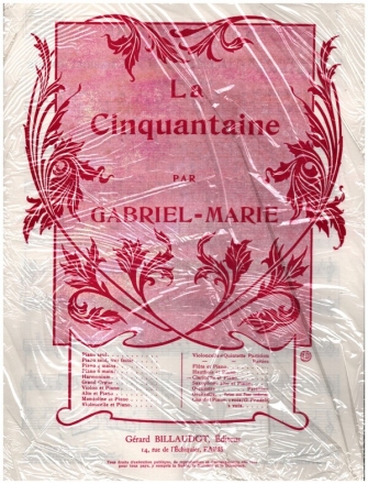 La cinquantaine pour clarinette et piano