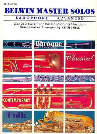 Belwin Master Solos vol.1 - advanced for saxophone