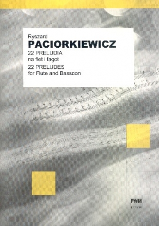 22 Preludes for flute and bassoon score