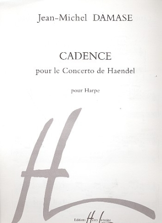 Cadence du Concerto pour harpe et orchestre de Hndel pour harpe