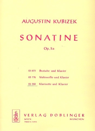 Sonatine op.5a fr Klarinette und Klavier